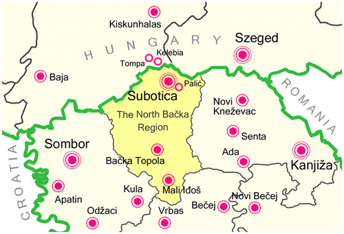 Figure 1. The North Bačka region.