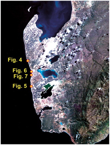 Figure 3. Locations of Figures 4–8.