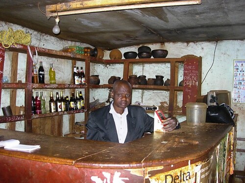 Figure 9. Edouard Foufou in his bar in late 2012.