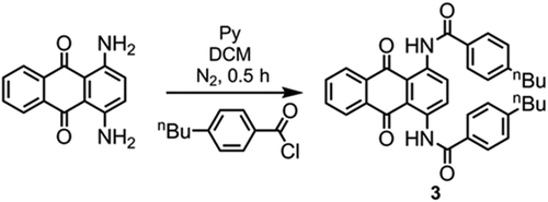 Scheme 2. The synthetic pathway to dye 3.