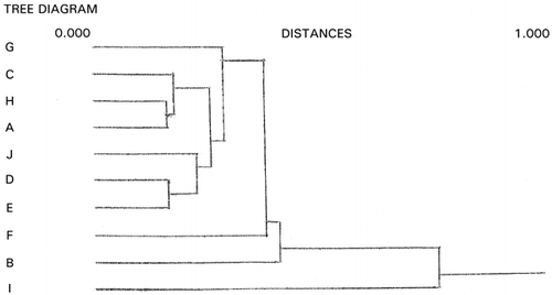 Figure 4. Dendrogram of panelists.