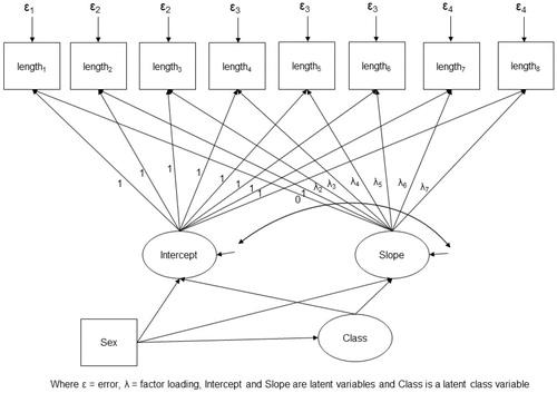 Figure 6. Growth mixture model.