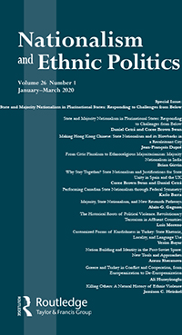 Cover image for Nationalism and Ethnic Politics, Volume 26, Issue 1, 2020