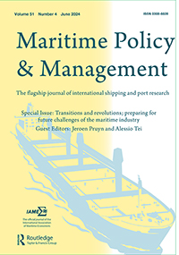 Cover image for Maritime Policy & Management, Volume 51, Issue 4, 2024