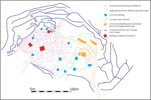 Fig. 6. Survey plan of Al Ma’tan village conducted in 2014. Mapping by Darko Maričević and Ben Ford.