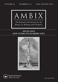 Cover image for Ambix, Volume 66, Issue 2-3, 2019