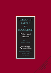 Cover image for Research Papers in Education, Volume 37, Issue 4, 2022