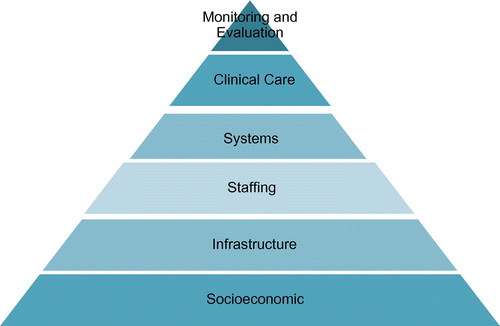 Figure 1: Hierarchy of needs for clinical governance (McKerrow NH: Draft KwaZulu-Natal Department of Health Policy on Clinical Governance. Unpublished)