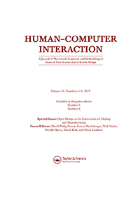 Cover image for Human–Computer Interaction, Volume 34, Issue 5-6, 2019