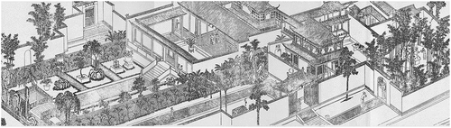 Figure 6. Courtyard area in the print.
