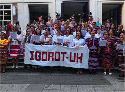 Figure 1. Members of Igorot-UK, performing at the steps of SOAS during the Annual Philippine Studies Conference in the Cordillera, June 2018. Photo by Vixienne Marie Calulut.