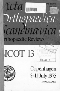 Cover image for Acta Orthopaedica, Volume 46, Issue 3, 1975