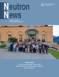 Cover image for Neutron News, Volume 34, Issue 4, 2023