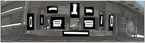 Figure 8. Ten bogie parts used for segmentation and testing the algorithms for segmentation.