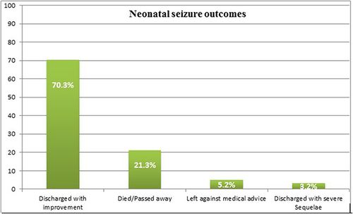 Figure 1 Clinical outcome of neonates with a seizure at the end of hospitalization in ACSH, 2018/2019.