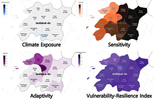 Figure 1. Assessment of vulnerability to landslide under heavy rain, 2000s.