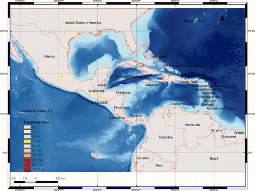 Figure 3. Estimate of total population and population density of the study area.