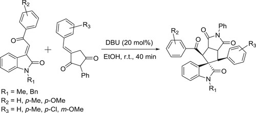 Scheme 118. Synthesis of spirooxindole derivatives.