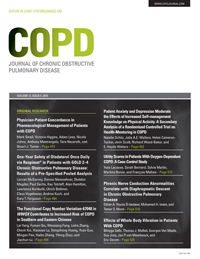 Cover image for COPD: Journal of Chronic Obstructive Pulmonary Disease, Volume 12, Issue 5, 2015