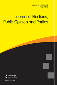 Cover image for Journal of Elections, Public Opinion and Parties, Volume 25, Issue 3, 2015