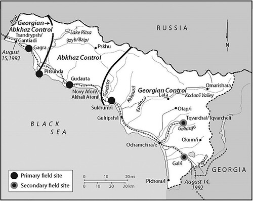 Figure 1. Research sites.Source: Reprinted with permission from Shesterinina, Citation2021, Fig. 1.1. © Copyright Cornell University.