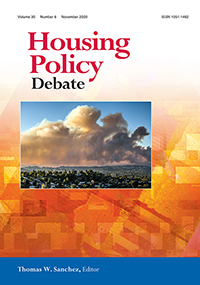 Cover image for Housing Policy Debate, Volume 30, Issue 6, 2020