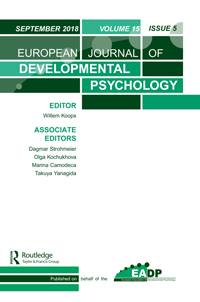 Cover image for European Journal of Developmental Psychology, Volume 15, Issue 5, 2018