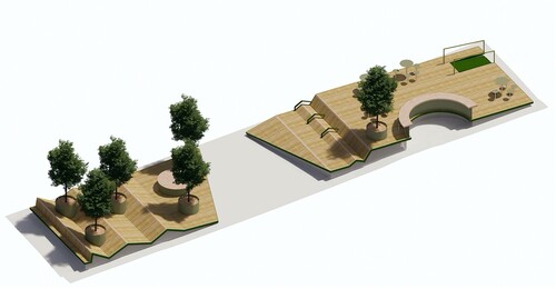 Figure 2. The proposed Melville Street parklet design. Permission provided by University of Tasmania Transformation Office.