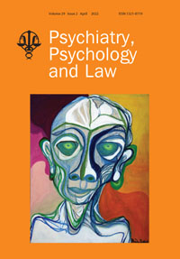 Cover image for Psychiatry, Psychology and Law, Volume 29, Issue 2, 2022