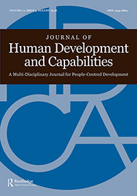 Cover image for Journal of Human Development and Capabilities, Volume 19, Issue 3, 2018