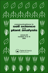 Cover image for Communications in Soil Science and Plant Analysis, Volume 35, Issue 17-18, 2004
