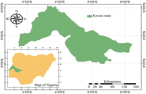 Figure 1. Study area in Nigeria.