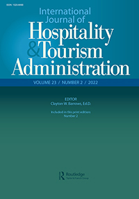 Cover image for International Journal of Hospitality & Tourism Administration, Volume 23, Issue 2, 2022
