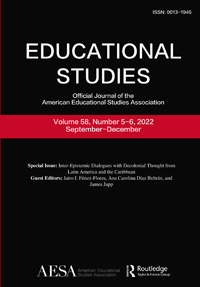 Cover image for Educational Studies, Volume 58, Issue 5-6, 2022
