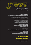 Cover image for Journal of the British Society for Phenomenology, Volume 44, Issue 2, 2013
