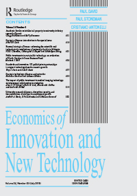 Cover image for Economics of Innovation and New Technology, Volume 24, Issue 5, 2015