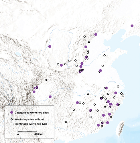 Figure 4. Geographical distribution of workshop sites in China.