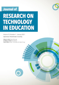 Cover image for Journal of Research on Technology in Education, Volume 53, Issue 1, 2021