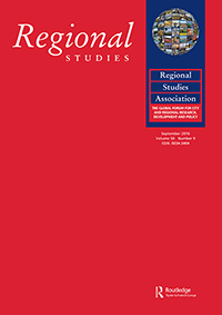 Cover image for Regional Studies, Volume 50, Issue 9, 2016