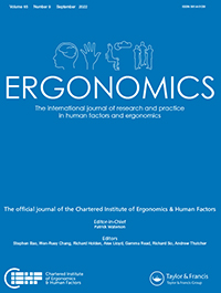 Cover image for Ergonomics, Volume 65, Issue 9, 2022