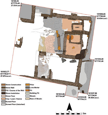 Fig. 3: Site plan of Area U (survey and drawing by Slava Pirsky and Annette Zeischka-Kenzler)
