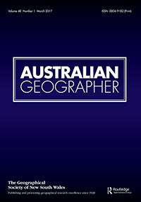 Cover image for Australian Geographer, Volume 48, Issue 1, 2017