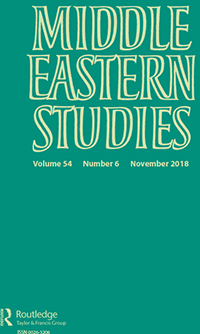 Cover image for Middle Eastern Studies, Volume 54, Issue 6, 2018