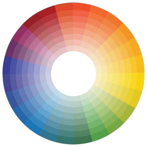 Figure 3. Color wheel diagram, made in Adobe Photoshop. Reprinted with permission of Anne-Marie Bouché.