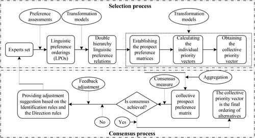 Figure 2. The MEDM consensus framework with LPOs based on prospect theory.Source: The Authors.
