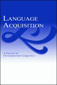 Cover image for Language Acquisition, Volume 23, Issue 4, 2016