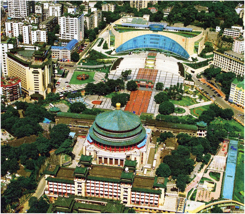 Figure 6. The relationship between the auditorium, the square and the museum.