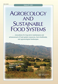 Cover image for Agroecology and Sustainable Food Systems, Volume 47, Issue 1, 2023