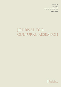 Cover image for Journal for Cultural Research, Volume 26, Issue 3-4, 2022