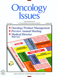 Cover image for Oncology Issues, Volume 4, Issue 1, 1989